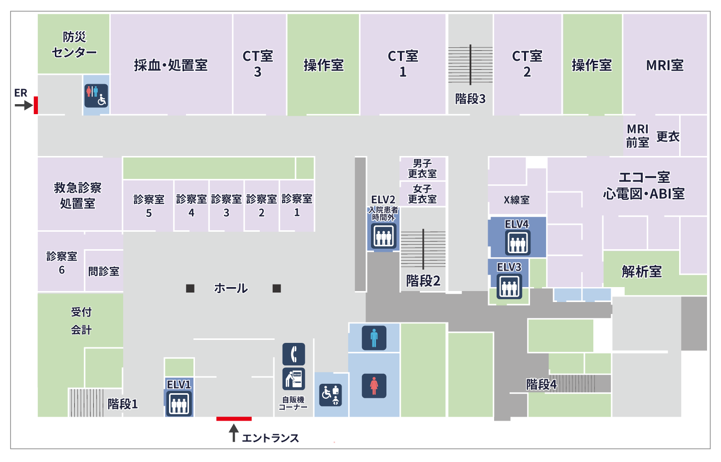 本館1Fフロアマップ